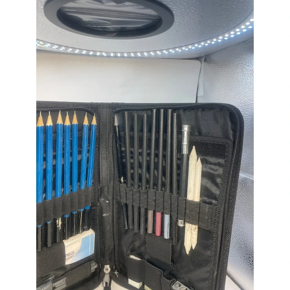 Castle Arts Piece Premium Quality Drawing Set - Graphite,Pastel, Charcoal